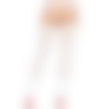 Чулки-сетка со швом сзади Leg Avenue Butterfly back seam thigh highs One size White