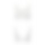 Топ з прозорою вставкою Passion PS002 TOP white, size L