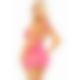 Сукня Leg Avenue Lurex Rhinestone Keyhole Halter Dress One Size Neon Pink