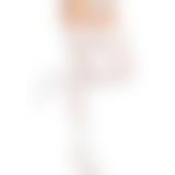 Чулки-сетка со швом сзади Leg Avenue Butterfly back seam thigh highs One size White