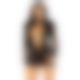 Безшовна мінісукня Leg Avenue Long sleeve cut out mini dress One size Black