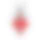 Полупрозрачное боди с кружевом Passion PEONIA BODY XXL/XXXL red