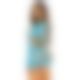 Бесшовное мини-платье Leg Avenue Long sleeve cut out mini dress One size Turquoise