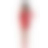 Полупрозрачное мини-платье Passion BS101 One Size, red, рукава-митенки