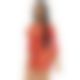 Leg Avenue Heart net mini dress OS Red