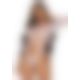 Боди Leg Avenue Top bodysuit with thong back White