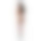 Эротические колготки-бодистокинг с тонкими подвязками Passion S028 One Size, white, открытый доступ
