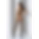 Бодистокинг Passion BS059 white, комбинезон, имитация чулок