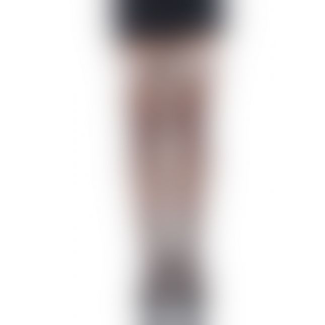 Чулки-сетка с атласным бантиком Leg Avenue Fishnet Thigh Highs One size Black With Bow White