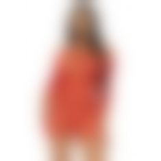 Leg Avenue Heart net mini dress OS Red