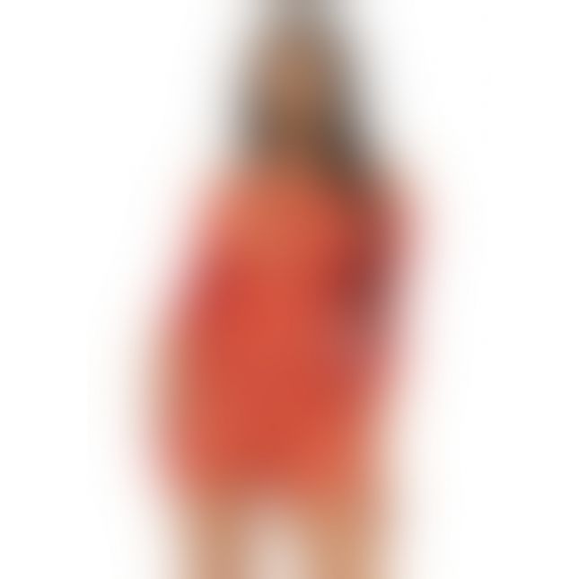 Leg Avenue Heart net mini dress OS Red