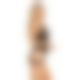Комплект Leg Avenue Lace cami garter and g-string Black One Size