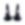 Ліф з натуральної шкіри Feral Feelings - Bikini Top Black