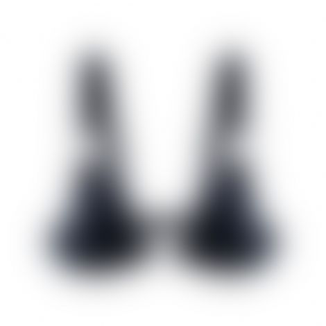 Ліф з натуральної шкіри Feral Feelings - Bikini Top Black