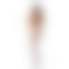 Эротические колготки-бодистокинг с тонкими подвязками Passion S028 One Size, white, открытый доступ
