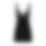 Сорочка бэби-долл с кружевом на груди Obsessive Donna Dream babydoll XS/S Black, стринги