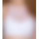 Спортивный топ с прозрачной вставкой Passion PS006 TOP white, size M