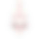 Сетчатое боди с кружевом на груди Passion SATARA BODY L/XL red