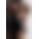 Сорочка приталенная под латекс VIRGIN CHEMISE black XXL/XXXL - Passion Exclusive, трусики