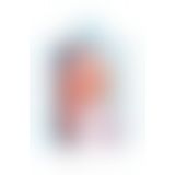 Вібронасадка на палець JOS Dutty, силікон, пудру, 8 см