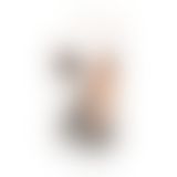 Пикантные Штучки - Реалистичный страпон из Био-кожи с вибрацией, 16.5х3 см, (телесный)