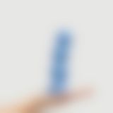 Насадка для страпона Strap-On-Me Dildo Plug Balls Blue Metallic L