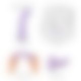 Насадка для страпона Strap-On-Me Dildo Plug P&G Lilas Metallic XL