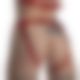 Трусики Сердце для страпона Feral Feelings - Hearts Strap-on Belt Red Trasparent