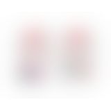 Gvibe Geisha balls Magnetic - Мощный магнитный тренажер Кегеля, 2х27 г, 2х15 г (розовый с черным)