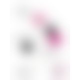 Gvibe Geisha balls Magnetic - Мощный магнитный тренажер Кегеля, 2х27 г, 2х15 г (розовый с черным)