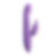 Fantasy For Her Her Thrusting Silicone Rabbit - вібратор кролик з підігріванням, поштовхами і вібрацією, 13,3х3, 6 см