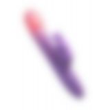 Fantasy For Her Her Thrusting Silicone Rabbit - вібратор кролик з підігріванням, поштовхами і вібрацією, 13,3х3, 6 см