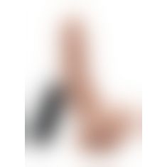 Реалістичний вібратор Cock 8 Inch W/ Balls Flesh, 25,5х5 см