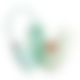 Вакуумный клиторальный стимулятор Otouch Louis Vibrate Teal с вибрацией