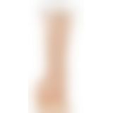 Фаллоимитатор с вибрацией и ротацией Naked ADDICTION James 8″ Rotating & Vibrating Dong, пульт ДУ, д