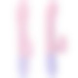 Вібратор - Silicone Vibrator USB 7 Function and Thrusting Function / Heating Pink
