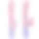 Вібратор - Silicone Vibrator USB 7 Function and Thrusting Function / Heating Pink