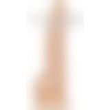 Фаллоимитатор с вибрацией и ротацией Naked ADDICTION James 8″ Rotating & Vibrating Dong, пульт ДУ, д