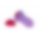 Вибратор в трусики FairyGasm HeartGem violet, на магните, пульт ДУ