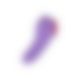Вибратор в трусики FairyGasm HeartGem violet, на магните, пульт ДУ