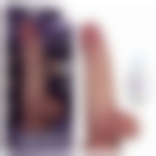 Реалістичний вібратор - Vibrating Sliding Skin Pro II Dual Layer Silicone Dong 8" Flesh