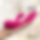 Гнучкий вібратор кролик з двома моторами FeelzToys Lea Rabbit Vibrator Rubine Red