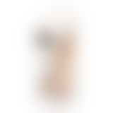 Пикантные Штучки - реалистичный вибратор с узкой головкой (телесный), 23.5х3 см