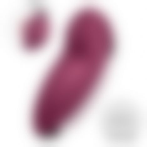 Вібростимулятор-пульсатор Satisfyer Tap & Climax 2 Red, ефект постукування пальцем