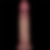 Реалістичний вібратор - Vibrating Sliding Skin Pro II Dual Layer Silicone Dong 9" Flesh