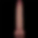 Реалістичний вібратор - Vibrating Sliding Skin Pro II Dual Layer Silicone Dong 10" Flesh