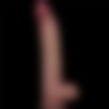 Реалістичний вібратор - Vibrating Sliding Skin Pro II Dual Layer Silicone Dong 10" Flesh