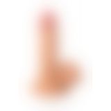 Реалістичний вібратор Toyfa Realstick Nude, PVC, тілесний, 12 режимів вібрації, 17 см