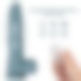 Реалістичний вібратор - Rechargeable Thrusting and Vibrating Silicone Dildo 11" Blue