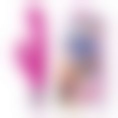 Вібратор з кліторальним стимулятором JOS Loly, з гнучкою голівкою, силікон, рожевий, 21,6 см